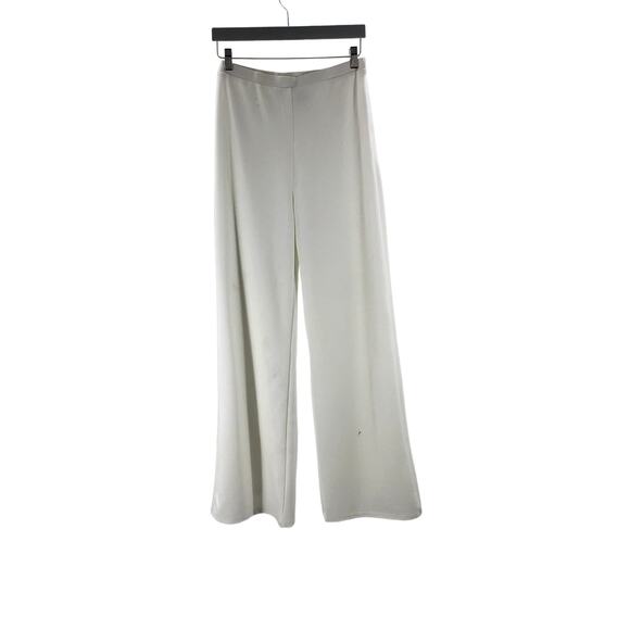 LULU'S sz L Perfect Pick White Flat Front straight length pants NEW B92 - Picture 3 of 10